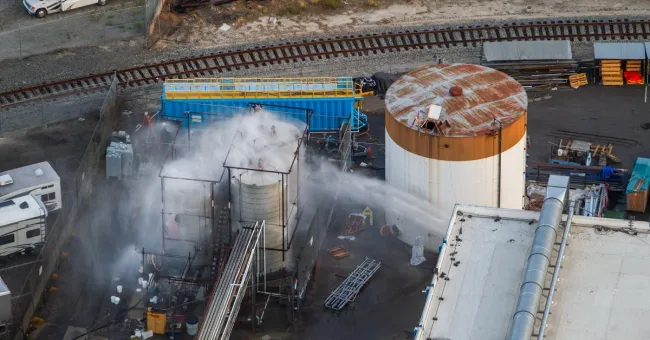 Efforts to stop California chemical leak in Orange County on "new trajectory," officials say
