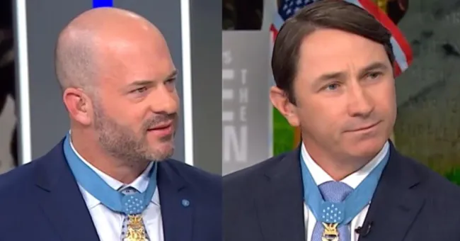Medal of Honor recipients Lt. Col. William Swenson (Ret.), Command Sgt. Matthew Williams (Ret.)