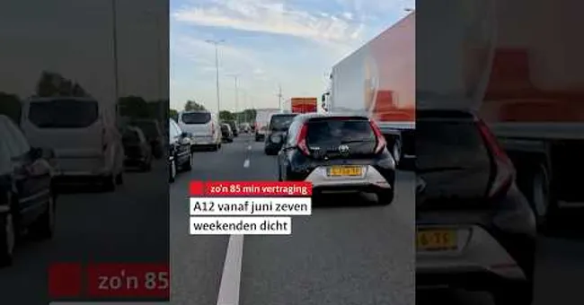⛔A12 7 weekenden dicht vanaf juni #shorts