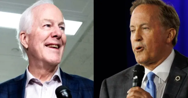 What are the national implications of the Cornyn-Paxton race in Texas?