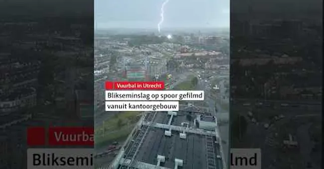 ⚡ Blikseminslag op spoor #shorts