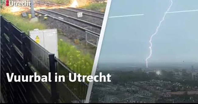 Blikseminslag legt treinverkeer rond Utrecht plat | RTV Utrecht