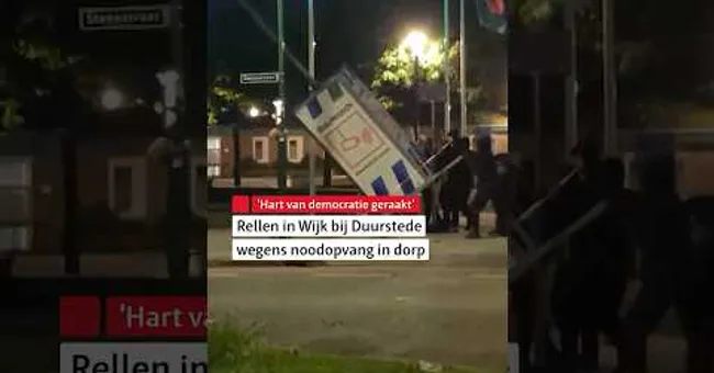 🚨 Rellen in Wijk bij Duurstede wegens noodopvang in dorp #shorts