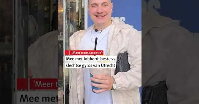 🍕 Job uit Nieuwegein proeft de beste en slechtste broodjes van Utrecht #shorts #jobberd