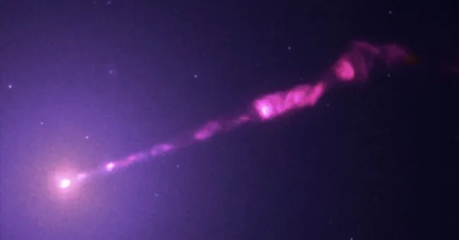 Chandra volgt de evoluerende straal van het superzware zwarte gat in M87