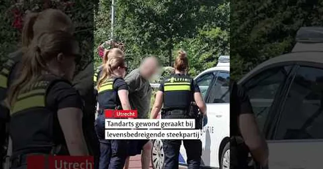 🚨 Tandarts gewond geraakt bij steekpartij #shorts